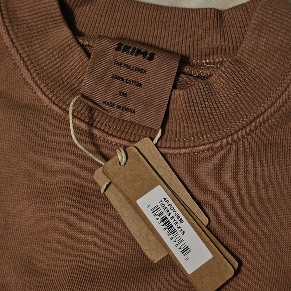 SKIMS Kim Kardashian Outdoor Fleece Pullover Sweatshirt Womens XXS - Picture 4 of 5